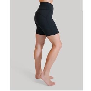 Tommie Copper Women Black Lower Back Support Compression Shorts Medium NWT